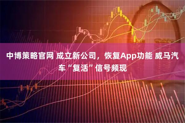中博策略官网 成立新公司，恢复App功能 威马汽车“复活”信号频现