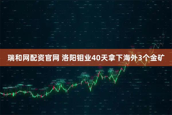 瑞和网配资官网 洛阳钼业40天拿下海外3个金矿